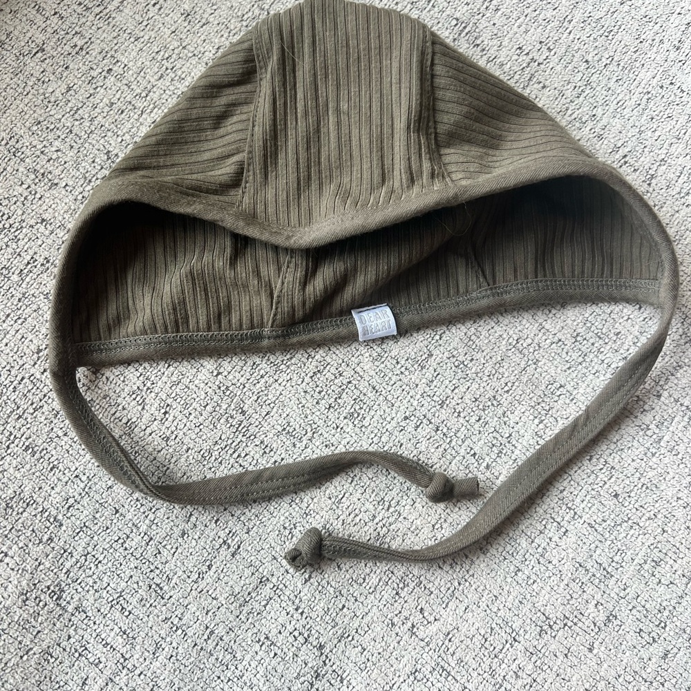 Dear Heart Olive Green Kids Hat